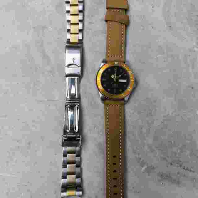Rare Pronto Diver Brown Dial Automatic Swiss All Original Day Date Vintage Watch