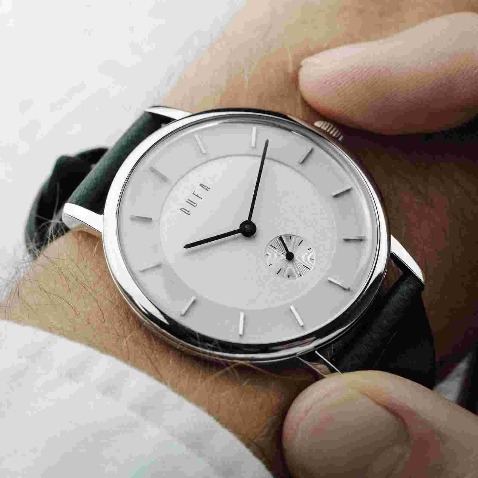 Dufa X Kroyer Saetter Lassen Stainless Steel 38mm Japanese Quartz Wristwatch DF-