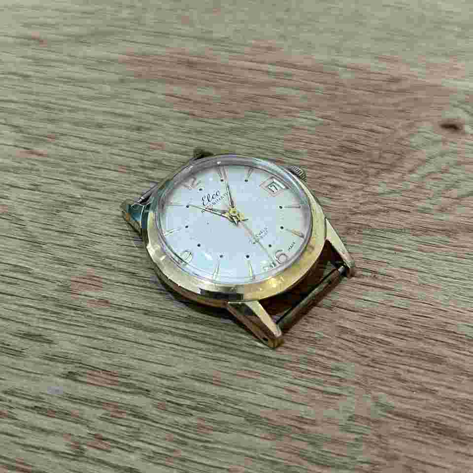 Vintage Elco Swiss 1960’s 17J Automatic Date/Calendar Wrist Watch For repair