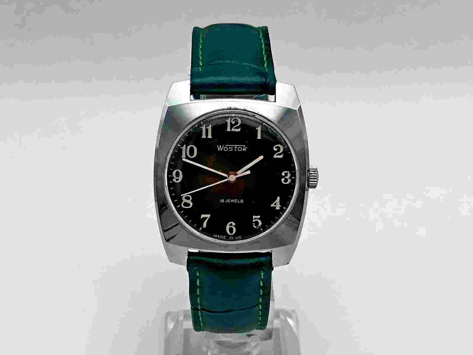 WOSTOK 2209 SU Shockproof Vintage Mechanical Wristwatch 18 Jewels USSR Watch