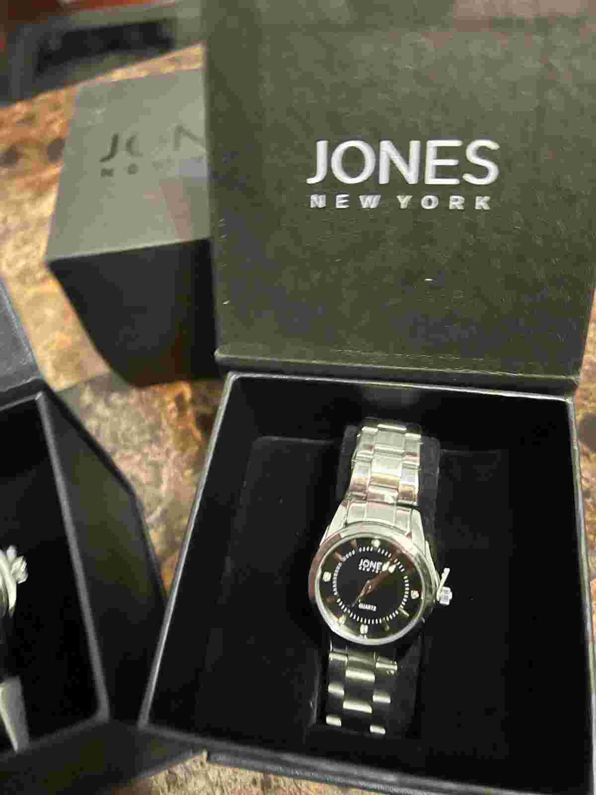 Jones New York 2 Alexander & 1 Anna Watch Silver Tone NWT