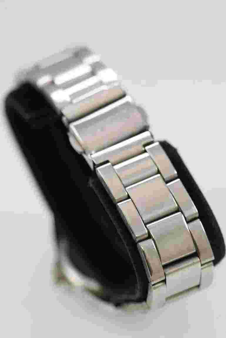 Mudd Women Watch Silver Stainless Steel Water Res Brown Black Battery Quartz