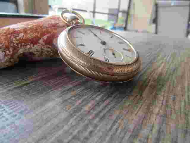 Columbia Brass Key Wind Up Pocket Watch Springfield Illinois SN#136960 Late 1800
