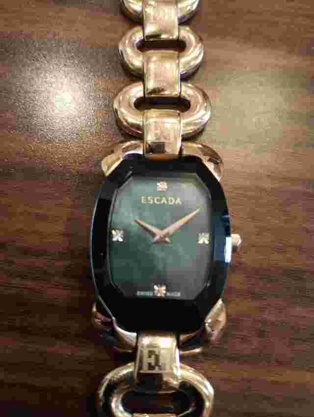 Escada Charlene Two-tone  Rose Gold Plated Diamond Accent Watch E2635063