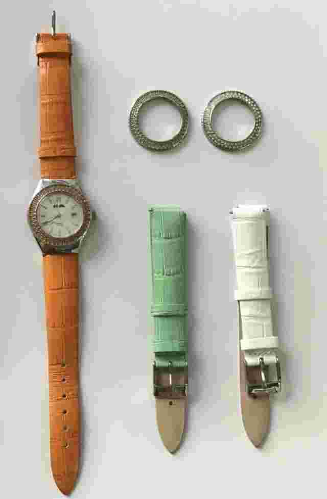 Folli Follie Ladies Watch With Spare Belt F212 Quartz Analog