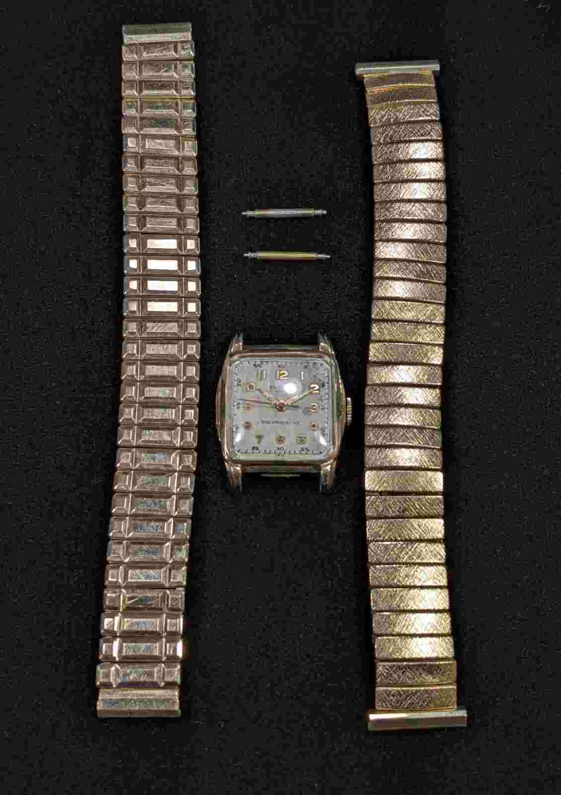 Hallmark 17 Jewel Mechanical Wristwatch ~ 10k R.G Bezel w/ Two 1/20 10k GF Bands