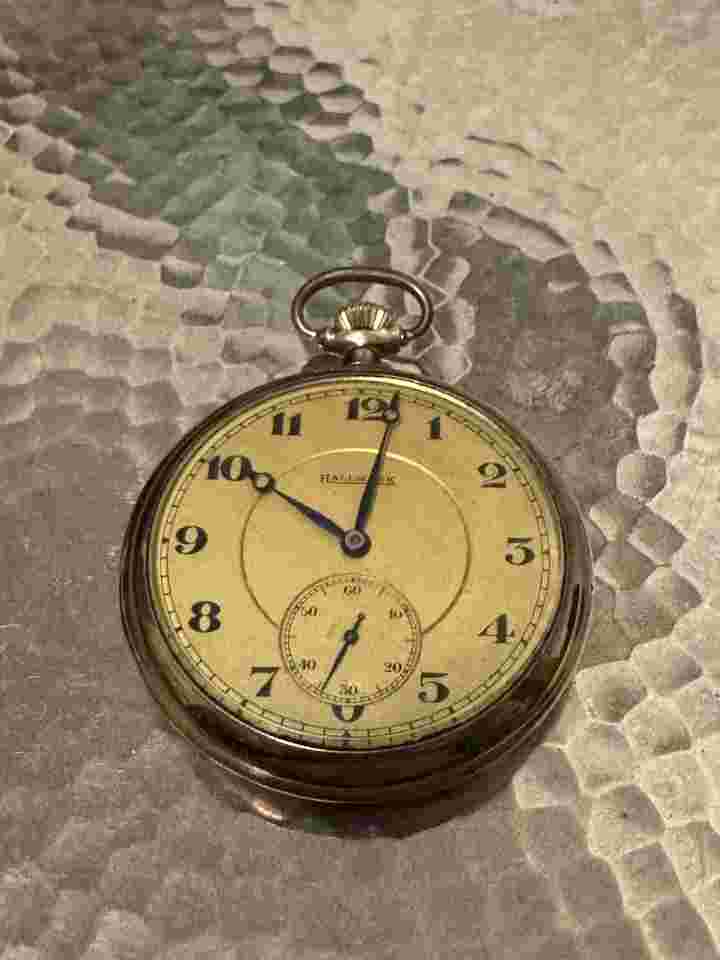 Hallmark Gold Filled/Plated Pocket Watch Working 47mm