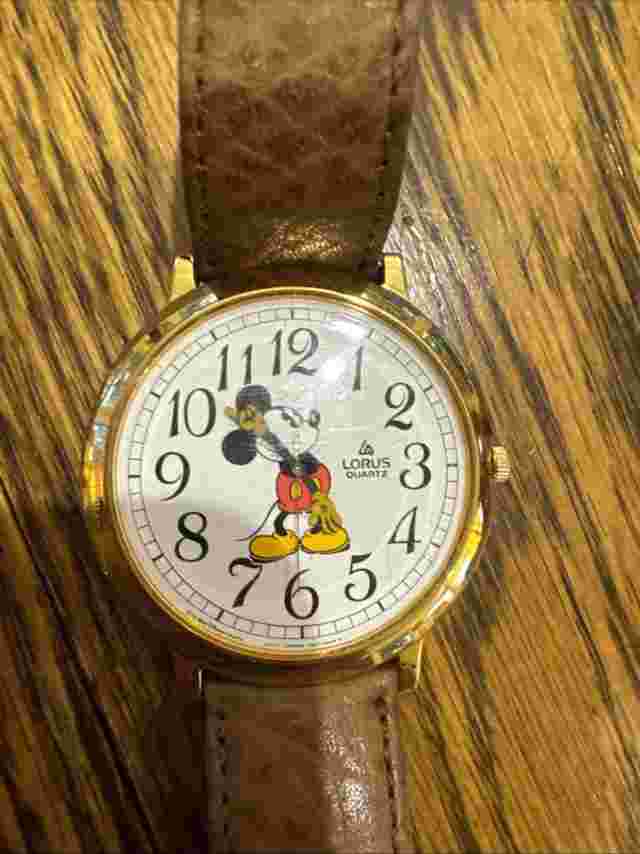 lotus watch mickey mouse discontinued rare watch leather straps, comfortable.
