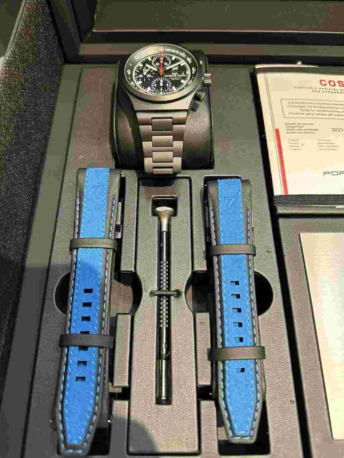 New Porsche Design Rennsport Reunion Limited Ed Timepiece Watch. Number  55/75