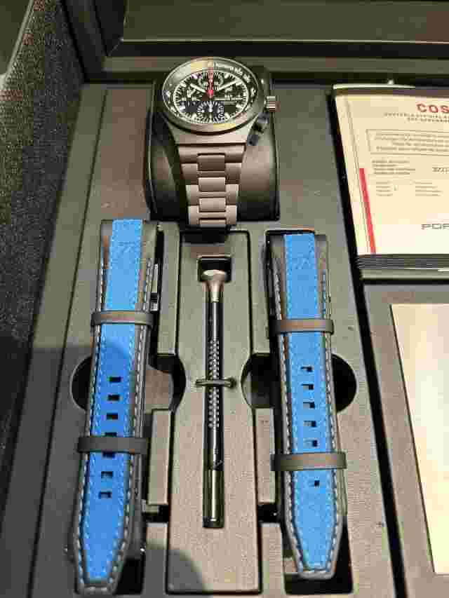 New Porsche Design Rennsport Reunion Limited Ed Timepiece Watch. Number  55/75