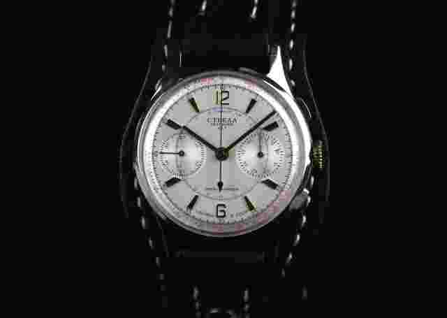 Soviet vintage men's mechanical wristwatch  Chronograph STRELA (1 MCHZ Kirov)