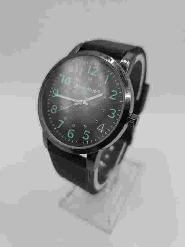 Nurse Mates Ladies Quartz Watch 38mm Round Black Silicone Ban d
