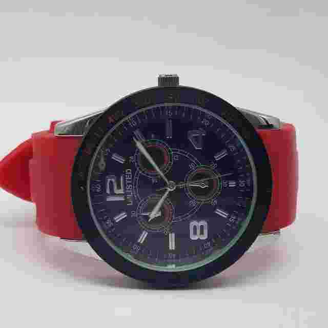 Unlisted UL-1203 46mm Chrono Black Dial Watch 86g