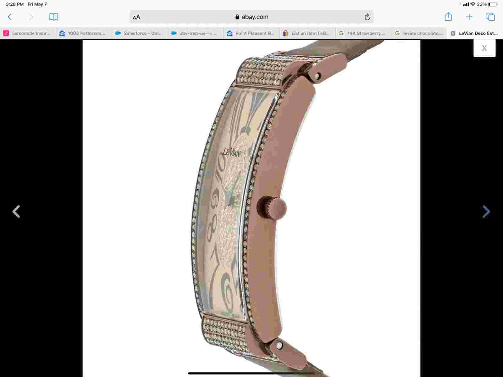 levian chocolate diamond watch