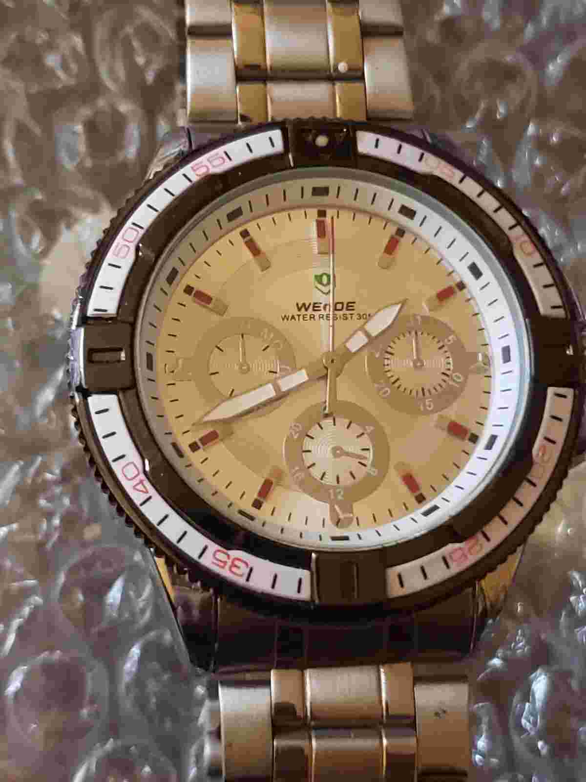 WEIDE WH-1013 FASHION MEN'S QUARTZ ANALOG WRIST WATCH – SILVER