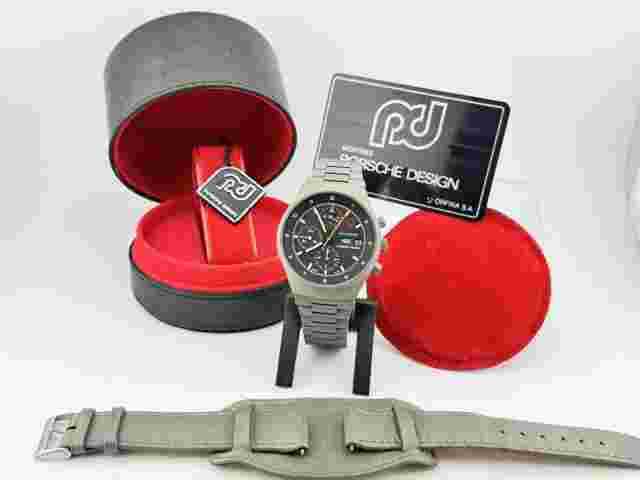 Porsche Design Orfina 7177 Military 3H TOP GUN AirForce PVD Cadet Dark Grey, NOS