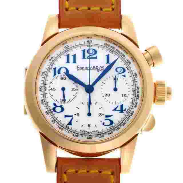 EBERHARD TAZIO NUVOLARI Chronograph 30061.1 Automatic White Dial Rose Gold Mens