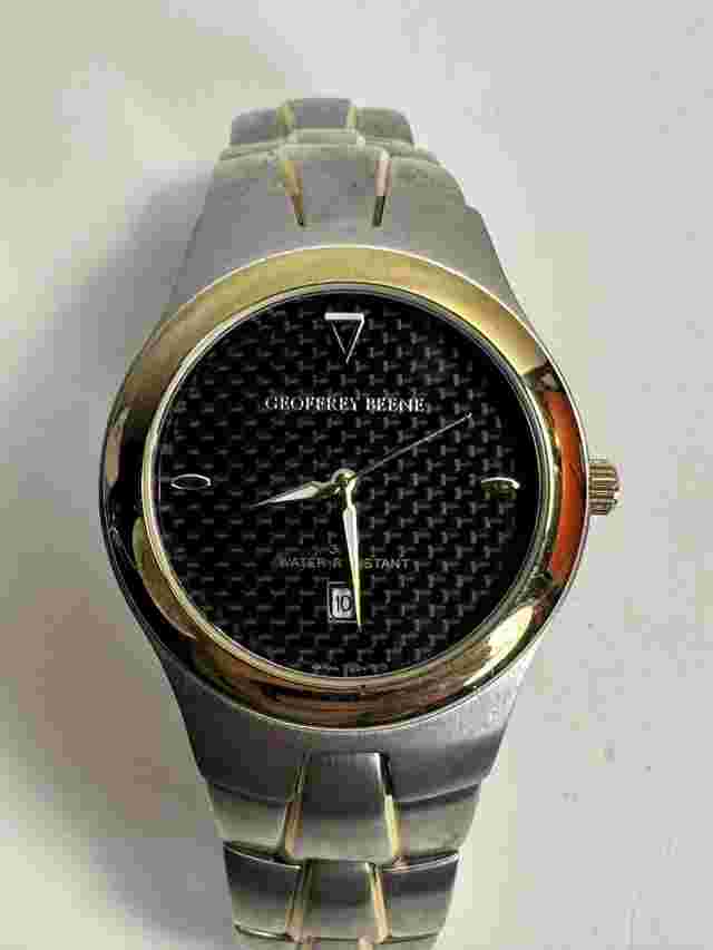 Geoffrey Beene Watch 30M Stainless Steel Mens Wrist Watch