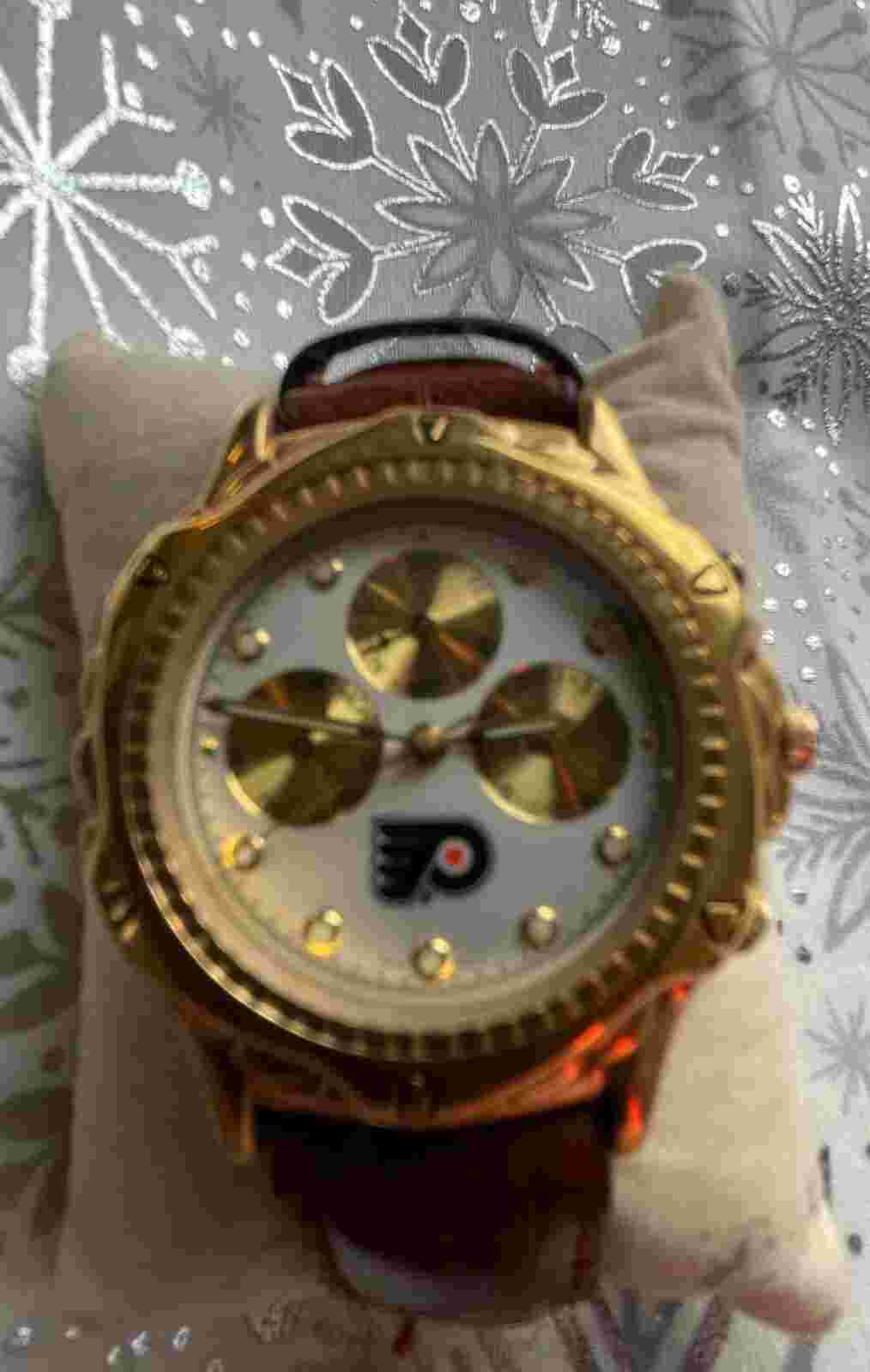 Vintage Michael Anthony Chronograph GoldTone Flyers Watch