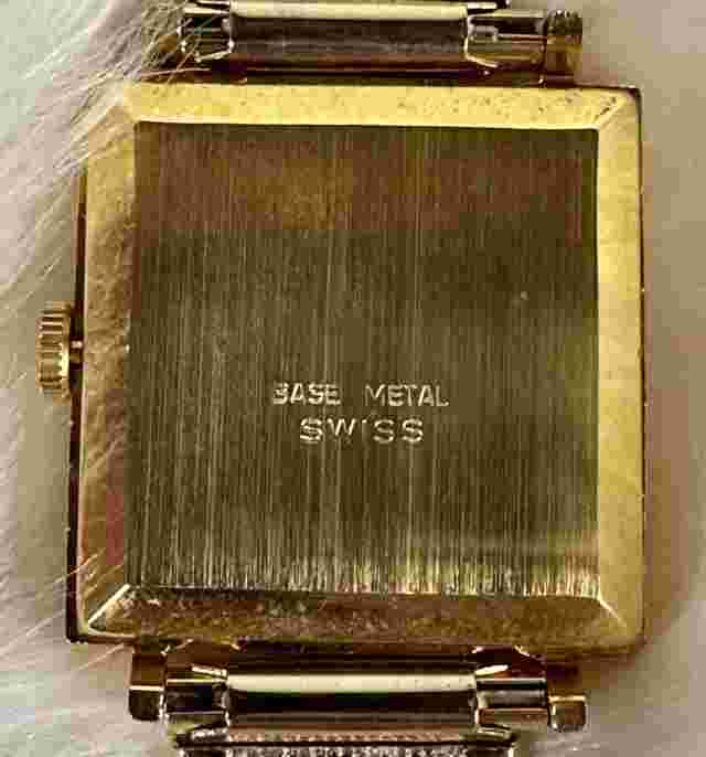 Men's Woldman Electra Watch Gold Tone Jeweled Quartz Gold Band