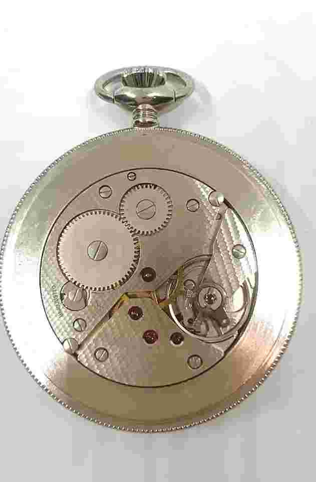 Candino 52mm Pocket Watch 17 Jewels Farmer Cows Hacking Seconds Function