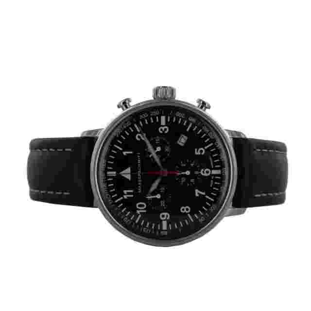 Aristo Men's Messerschmitt Watch Pilot Watch ME-755 Leather