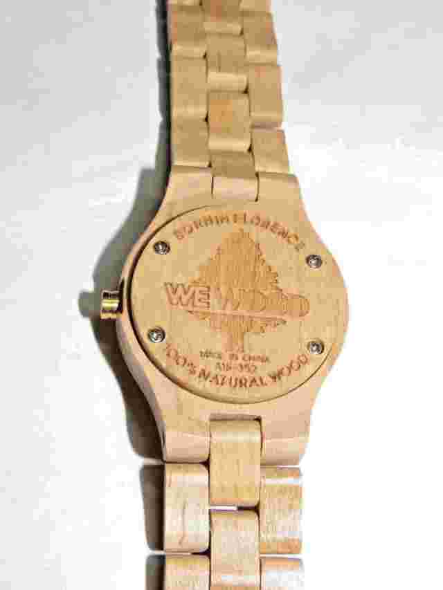 WEWOOD A16-352 Quartz Watch Analog 100% Natural Wood NEW