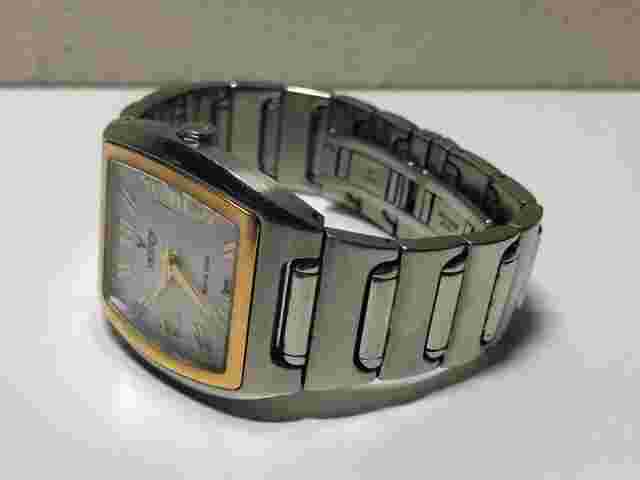 Vintage Watch VICEROY - Steel & 18K Gold Bezel - Quartz - Not Working