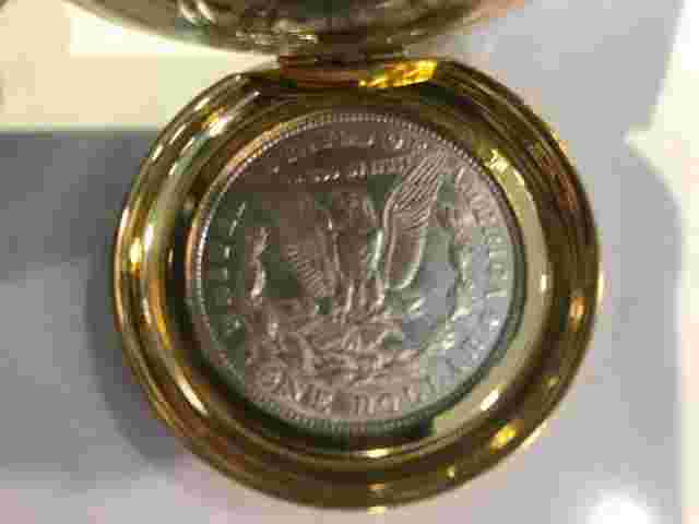 Franklin Mint Morgan Silver Dollar Collector Watch - Rare in Mint Condition