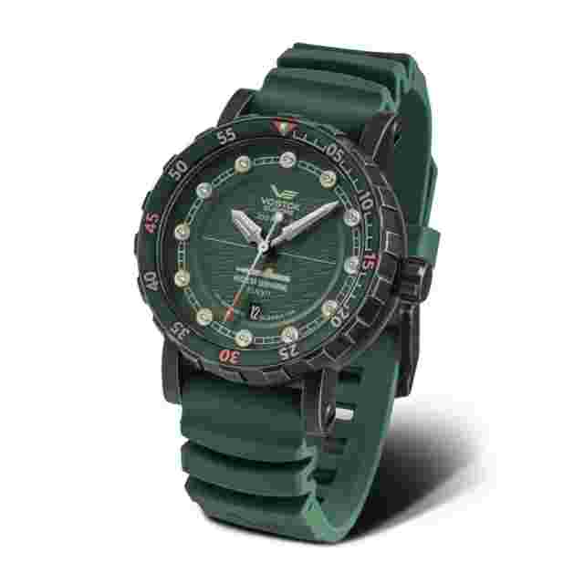 Vostok Europe Nuclear Submarine Black Stainless Steel Strap Men Watch
