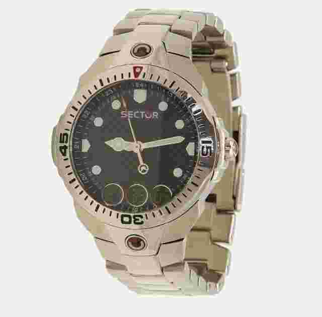 Sector 250 3253251125 Chrono Quartz Analog Digital Mens Watch 100m WR