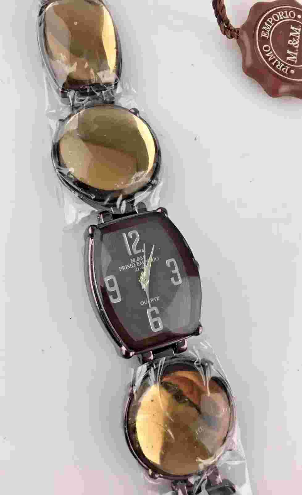 Watch M&M Primo Emporio Quartz Women 22 mm Tonneau Shape Bracelet With Stones