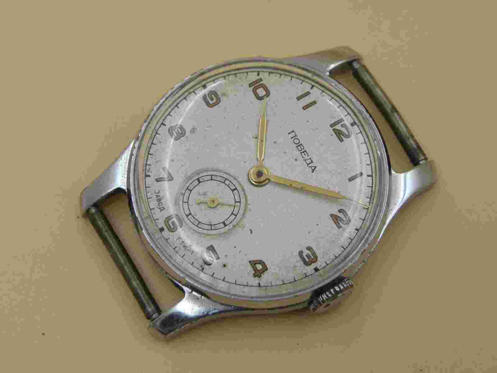 Very Rare Pobeda TTK-1 Famous early name of the Petrodworzowy watch factory 4-54