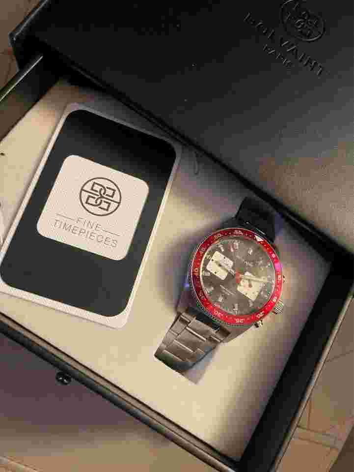 Bolvaint Balmat Argent In Black Mens Watch *BRAND NEW Sealed In Box*