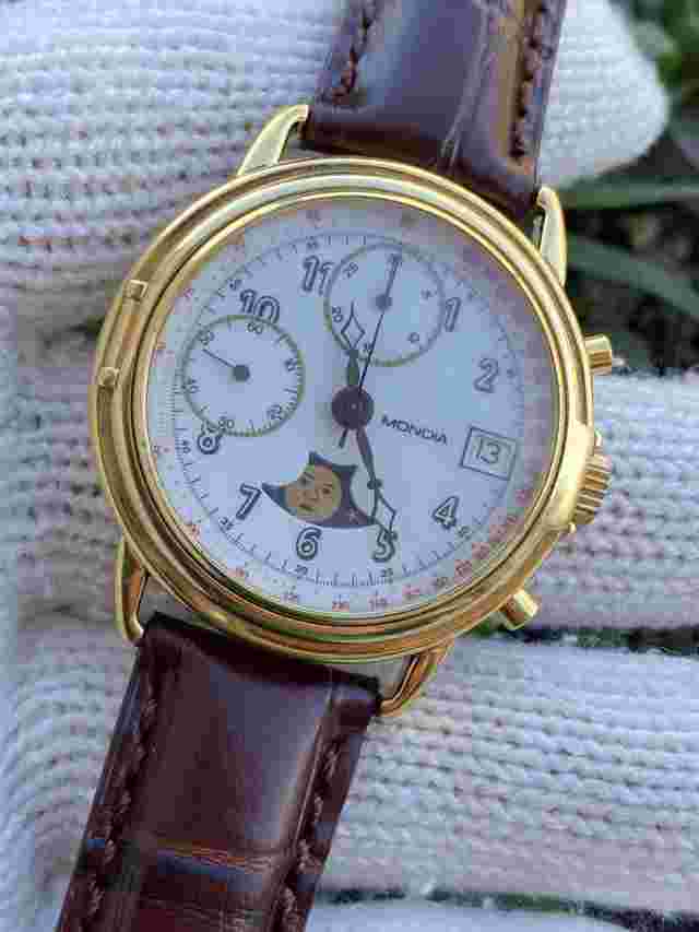 Mondia Chronograph Valjoux 7768 Watch 0038 Manual  Mens 37mm Swiss