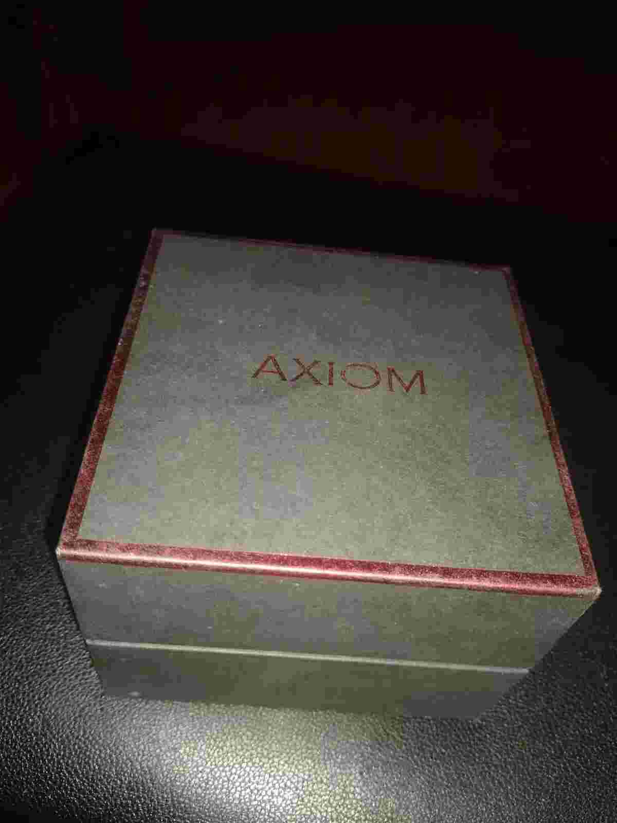 New Axiom Chrongraph men's  black sports watch in box