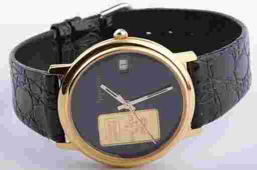 Gigandet Wristwatch With 1 Gram Gold Bullion Quartz Rare
