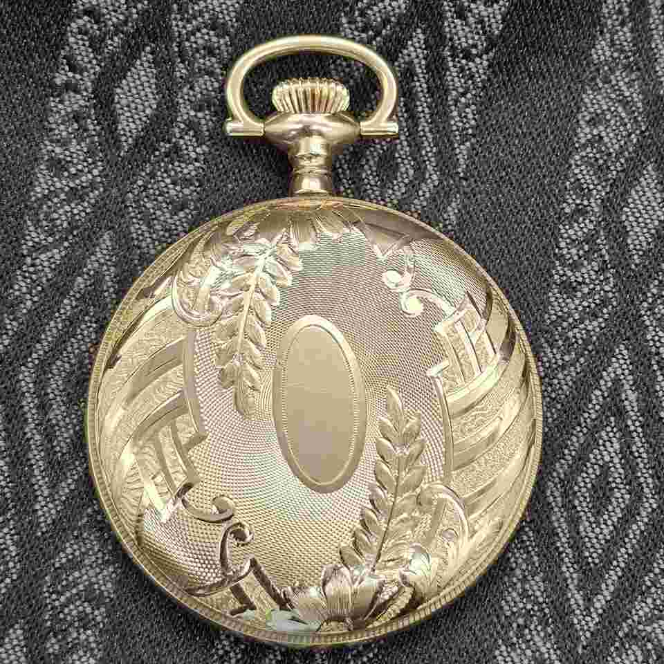 B&B Royal 6 size pocket watch and case gold filled