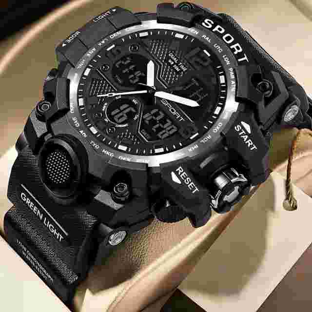 SMAEL Men Waterproof SHOCKPROOF Military Analog Quartz Digital Wrist Watch Sport