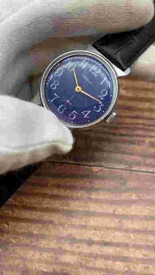 Vintage Men's Watch Pobeda 15j Eared ZIM 2602 Soviet Mechanical Watch USSR