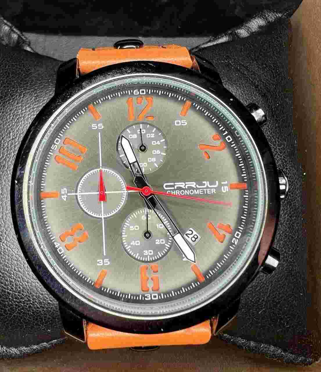 Trendha CRRJU 2215 Chronograph Casual Style Men Wrist Watch Luminous Quartz