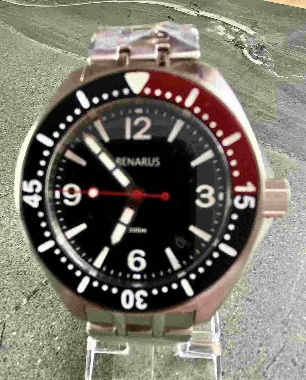New Benarus Bonito Automatic 300m Diver Watch Uhr Orologio