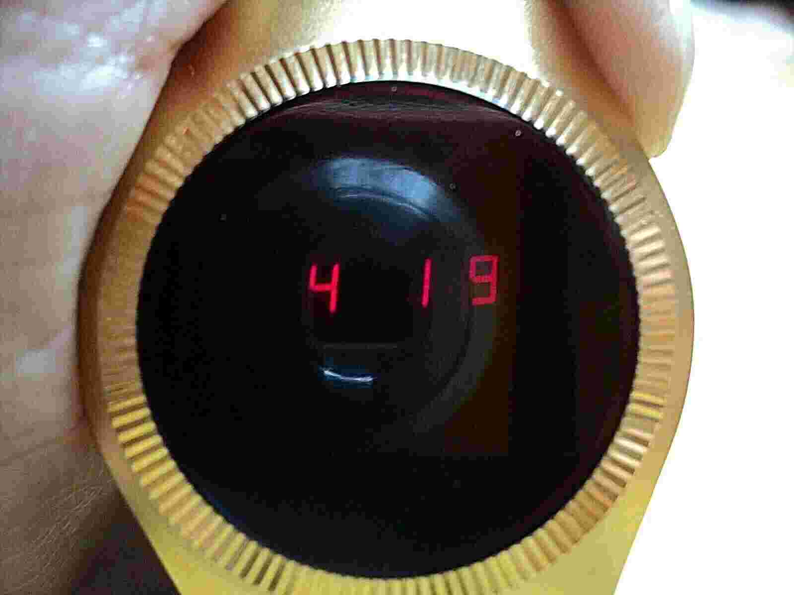MERCURY Time New York vintage LED watch 14KGP 36x42mm