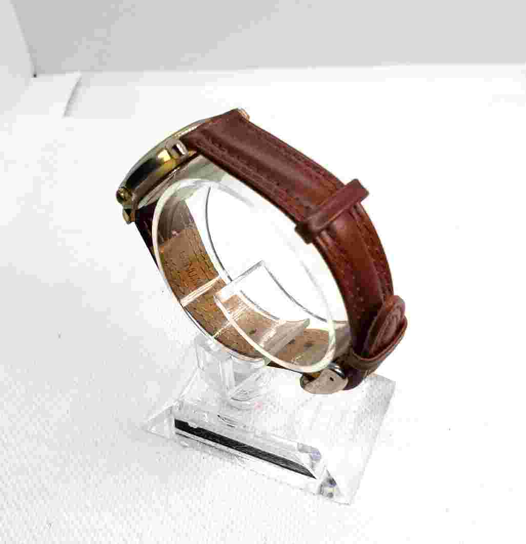 Eternity Watch, brown leather band, unisex.  #274