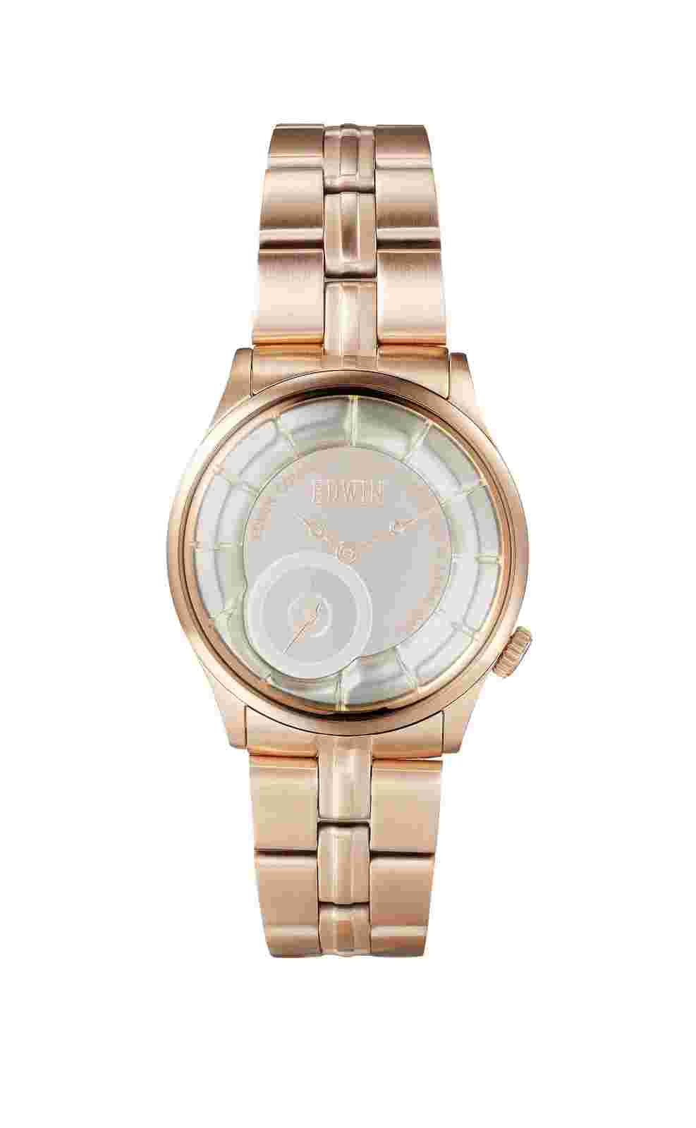 Edwin Vintaged Women's 3 Hand Watch Stainless Steel Case With Stainless Steel