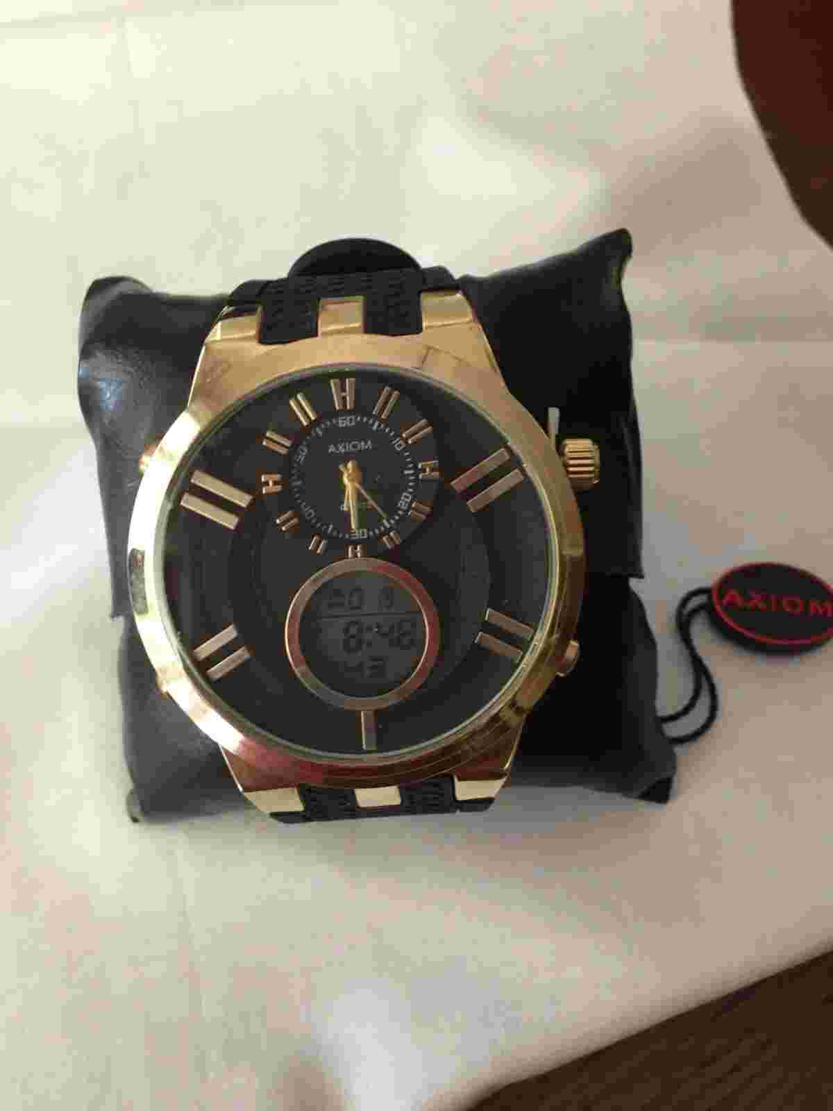 Brand New X Large Axiom Mens Watch  Analog &Digital Quartz