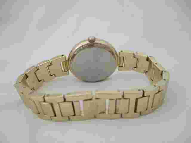 Ellen Tracy Women's Gold Toned Bracelet Band Analog Watch