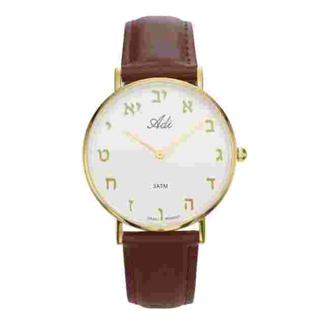 Classic Women Hebrew Letters Wrist Watch Stainless Steel judaica Holy gift