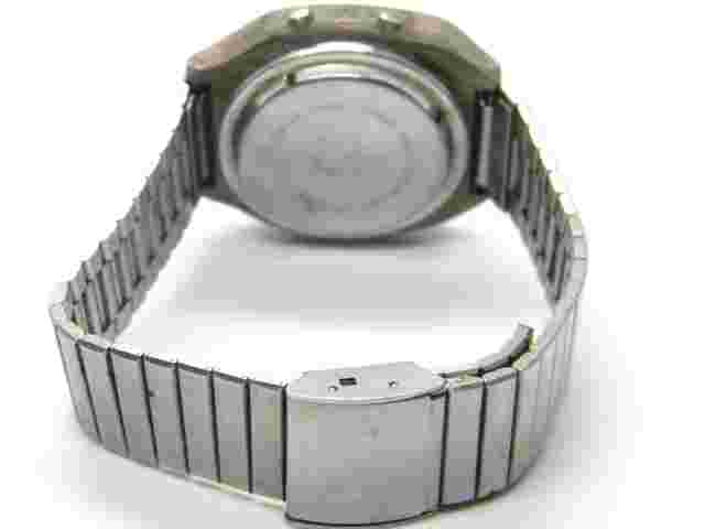 C mens Vintage Marcel Digital LCD Rectangle Tank Chronograph Old Watch Parts lot