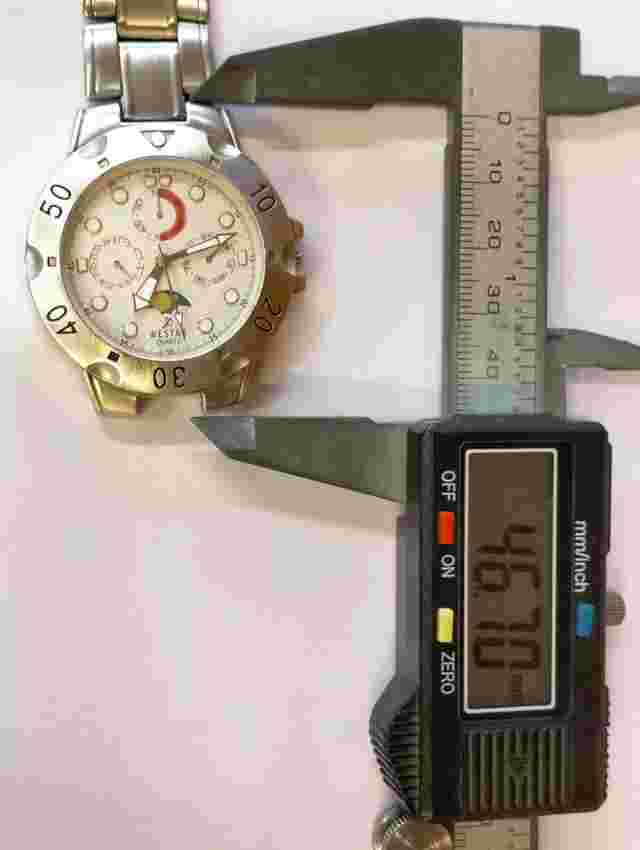 WESTAR MULTIFUNCTION QUARTZ MOON PHASE MEN'S NOT WORKING PARTS PURPOSE